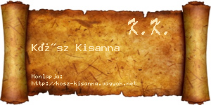Kósz Kisanna névjegykártya